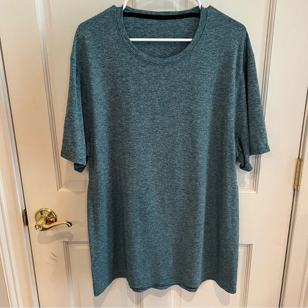 Mens LULULEMON Green Heather Short Sleeve Tee Size XL